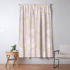 Elegant modern blush pink gold pastel marble Window Curtain Gallery Image 5