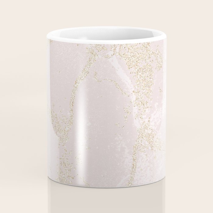 Elegant modern blush pink gold pastel marble Coffee Mug Gallery Image 4