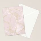 Elegant modern blush pink gold pastel marble Stationery Card Gallery Image 2