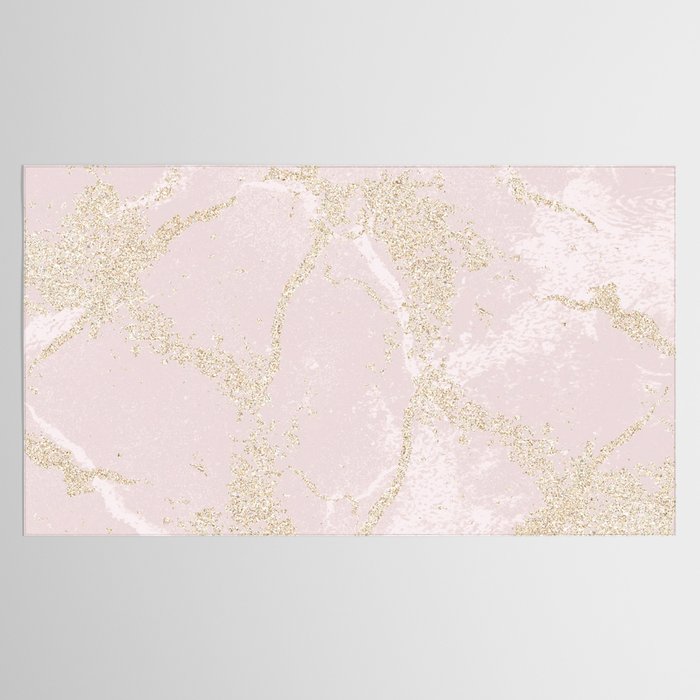 Elegant modern blush pink gold pastel marble Tablecloth Gallery Image 2
