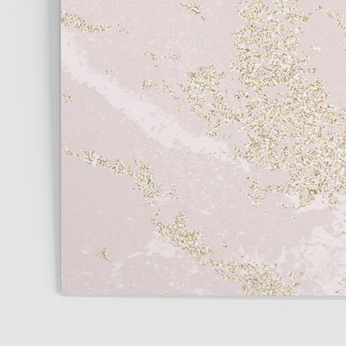 Elegant modern blush pink gold pastel marble Poster Gallery Image 3