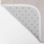 Elegant modern blush pink gold pastel marble Bath Mat Gallery Image 2