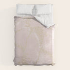 Elegant modern blush pink gold pastel marble Duvet Cover Gallery Image 6