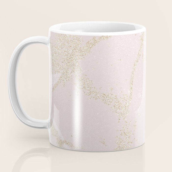 Elegant modern blush pink gold pastel marble Coffee Mug Gallery Image 3