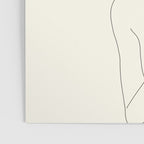 Colorful Thoughts Minimal Line Art Woman with Orchids Poster Gallery Image 3