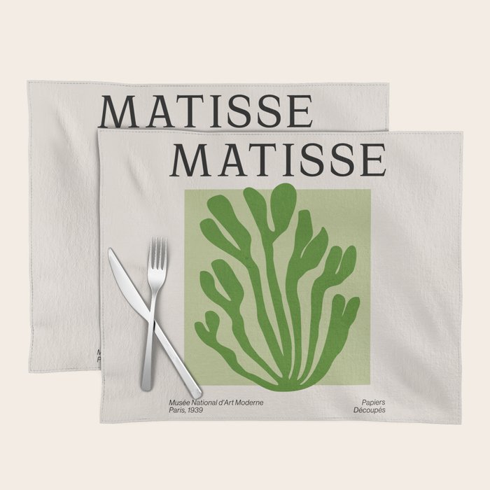 La Palma & Sage: Matisse Paper Leaf Cutouts 03 Placemat Gallery Image 1