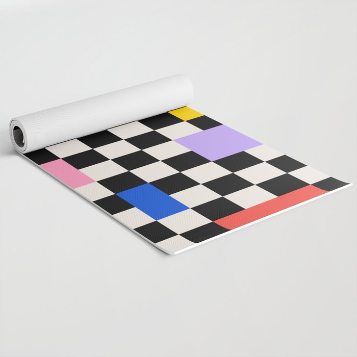 Patchwork: Bauhaus Check Edition Yoga Mat Gallery Image 2