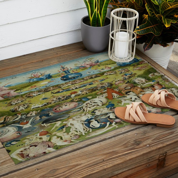 Hieronymus Bosch The Garden of Earthly Delights Outdoor Rug Gallery Image 2