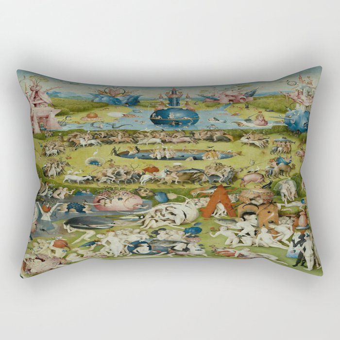 Hieronymus Bosch The Garden of Earthly Delights Rectangular Pillow Gallery Image 2