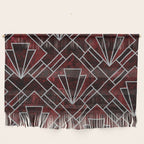 Red Ruby Art Deco Pattern Wall Hanging Gallery Image 1
