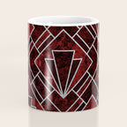 Red Ruby Art Deco Pattern Coffee Mug Gallery Image 4