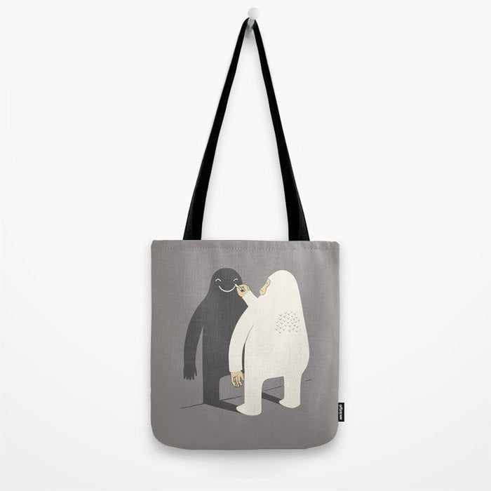 Smile my shadow Tote Bag Gallery Image 2