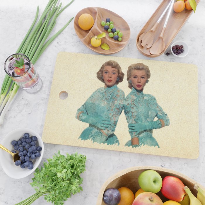 Two Different Faces... (Sisters) Cutting Board Gallery Image 2