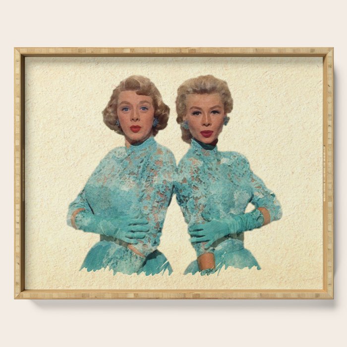 Two Different Faces... (Sisters) Serving Tray Gallery Image 1