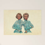 Two Different Faces... (Sisters) Welcome Mat Gallery Image 1