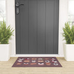 Cookie & cream & penguin - brown  pattern Welcome Mat Gallery Image 3