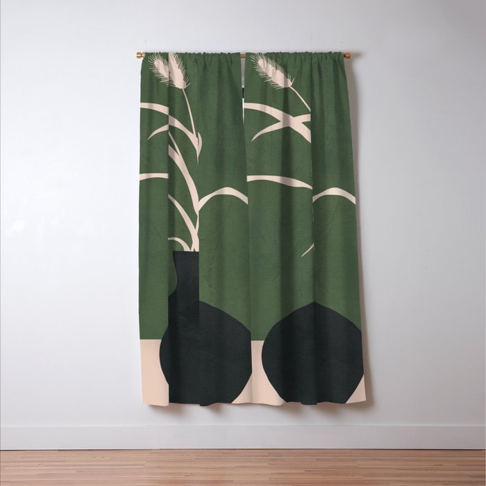 Minimal Abstract Vase Art I Window Curtain Gallery Image 3