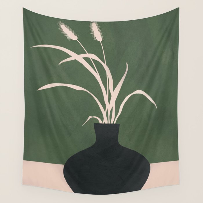 Minimal Abstract Vase Art I Wall Tapestry Gallery Image 4