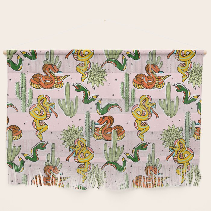 Join Or Die #illustration #wildlife #pattern Wall Hanging Gallery Image 1