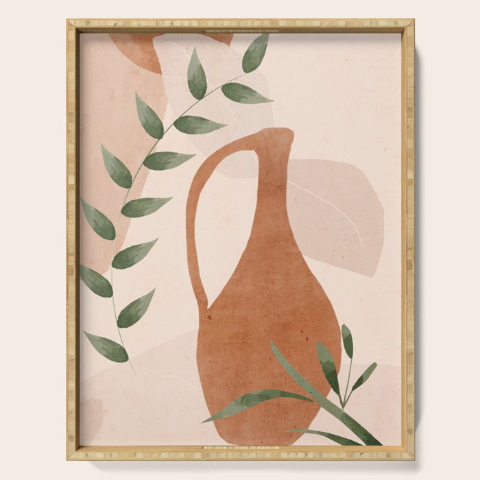 Vase Abstract Art Serving Tray Gallery Image 1