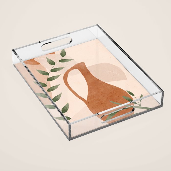 Vase Abstract Art Acrylic Tray Gallery Image 1