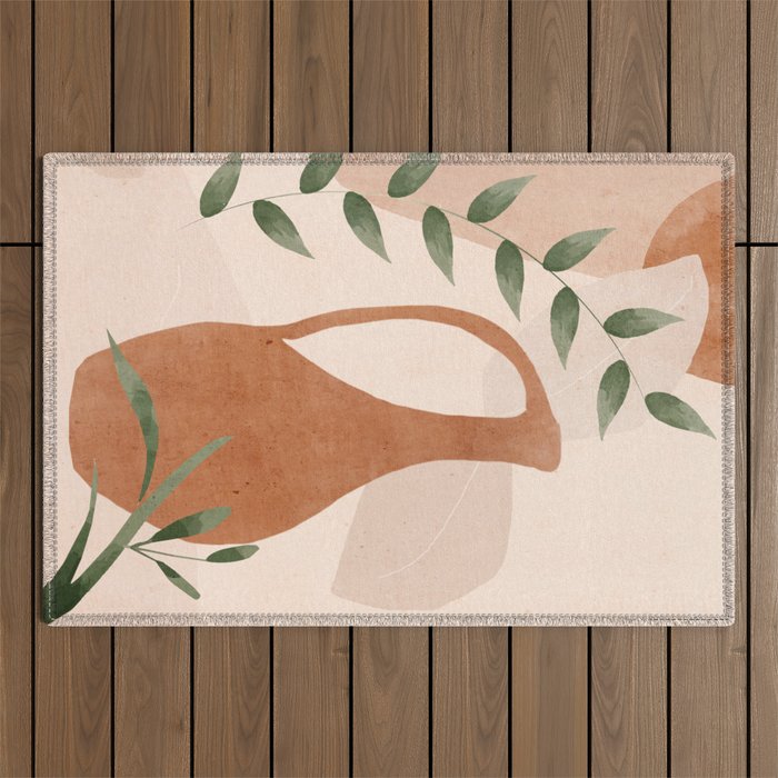 Vase Abstract Art Outdoor Rug Gallery Image 1