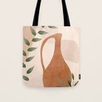 Vase Abstract Art Tote Bag Gallery Image 1