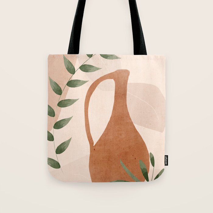 Vase Abstract Art Tote Bag Gallery Image 1
