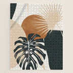 Abstract Art Tropical Leaves 7 Jigsaw Puzzle Gallery Image 1