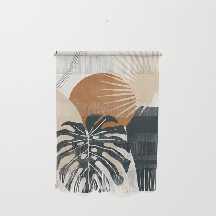 Abstract Art Tropical Leaves 7 Wall Hanging Gallery Image 1