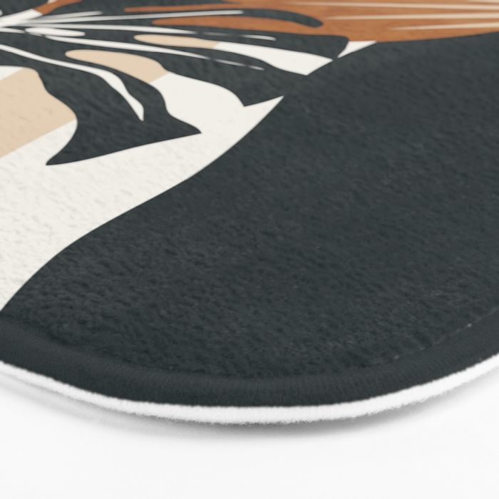 Abstract Art Tropical Leaves 7 Bath Mat Gallery Image 3