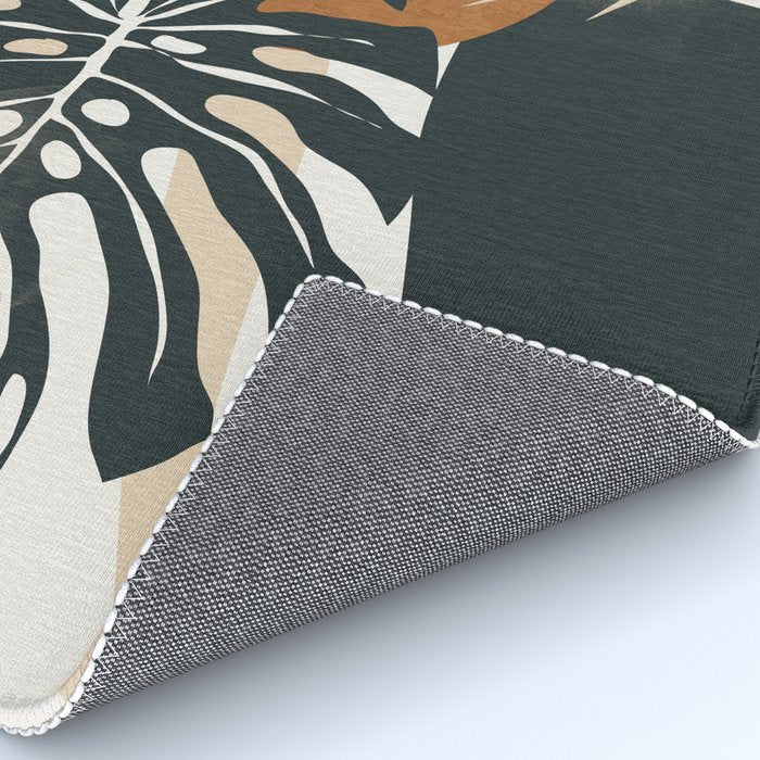 Abstract Art Tropical Leaves 7 Rug Gallery Image 4