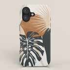 Abstract Art Tropical Leaves 7 iPhone Case Gallery Image 1