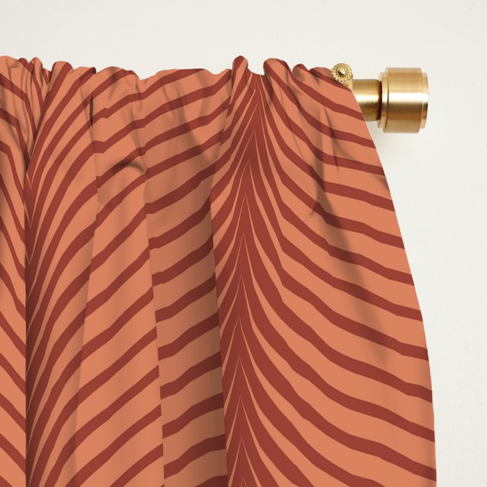 Elysian V Terracotta Window Curtain Gallery Image 2