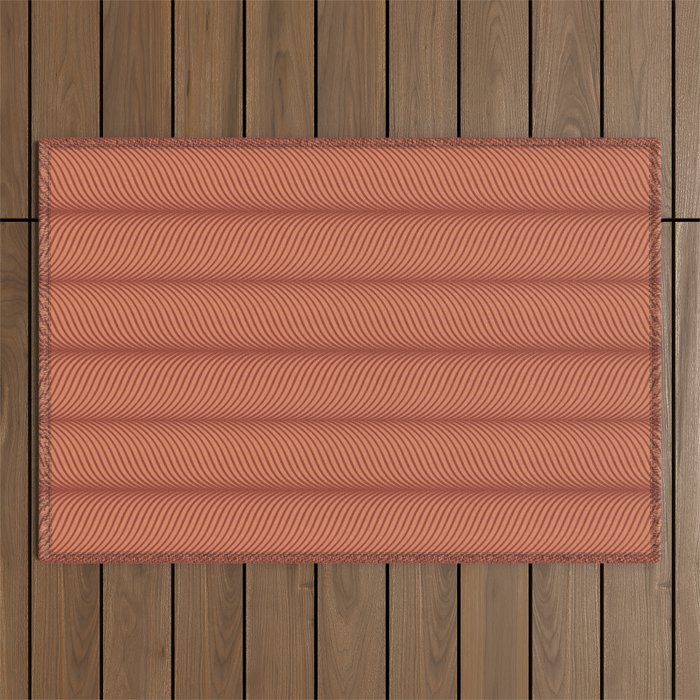 Elysian V Terracotta Outdoor Rug Gallery Image 1