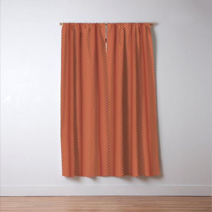 Elysian V Terracotta Window Curtain Gallery Image 3