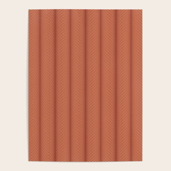 Elysian V Terracotta Poster Gallery Image 1