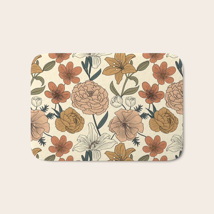 Spring Floral Mood Bath Mat Gallery Image 1