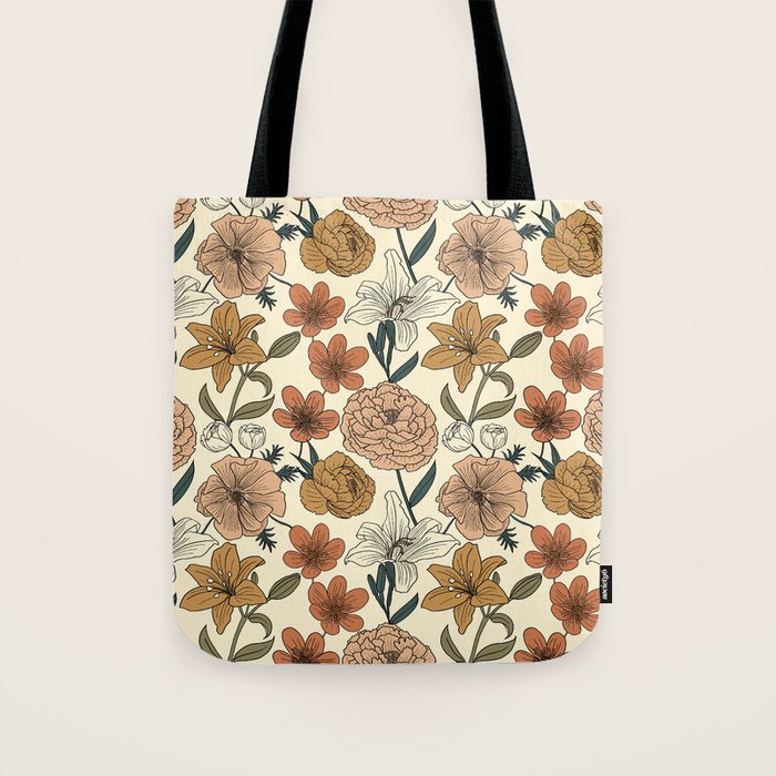 Spring Floral Mood Tote Bag Gallery Image 1