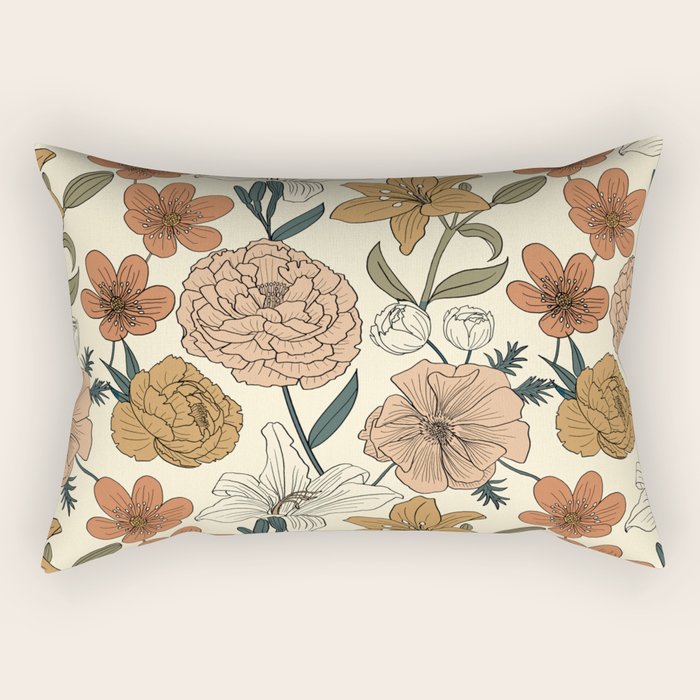 Spring Floral Mood Rectangular Pillow Gallery Image 1