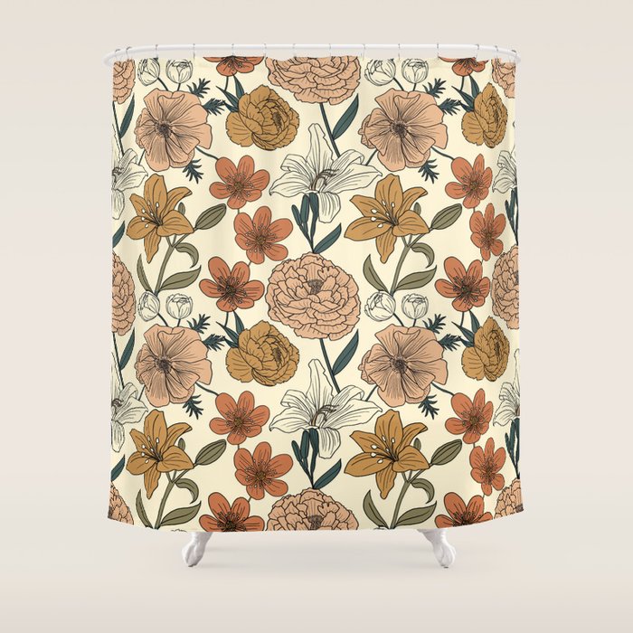 Spring Floral Mood Shower Curtain Gallery Image 1