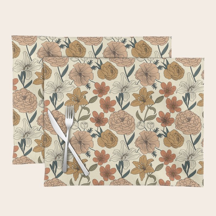 Spring Floral Mood Placemat Gallery Image 1