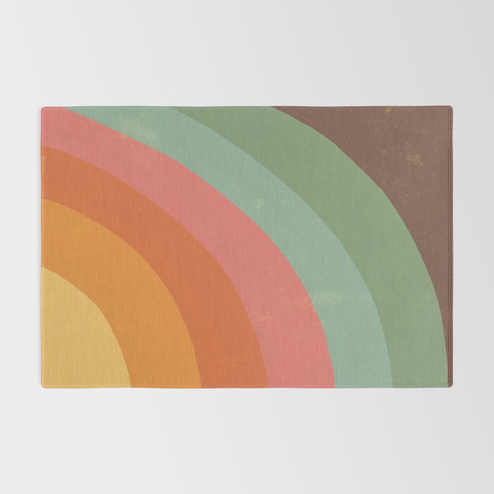 Mid century rainbow Rug Gallery Image 2