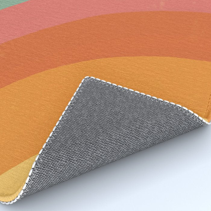 Mid century rainbow Rug Gallery Image 4