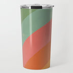 Mid century rainbow Travel Mug Gallery Image 1
