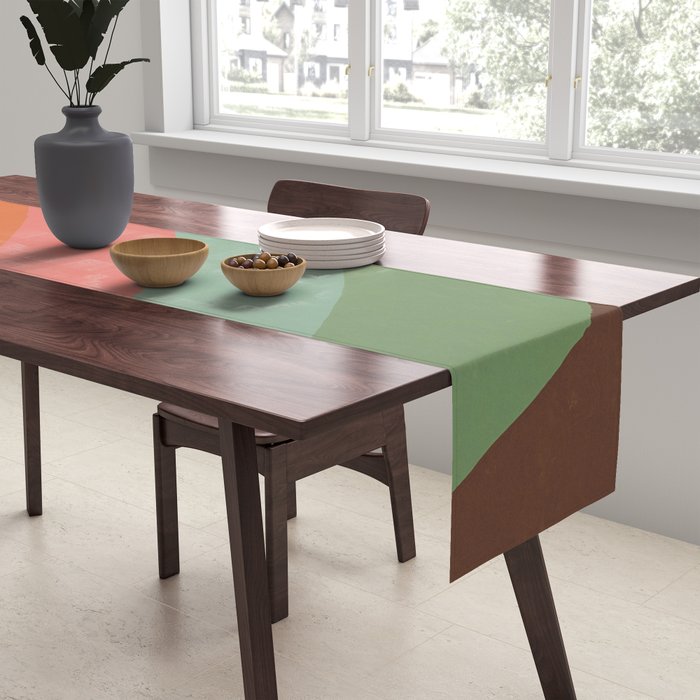 Mid century rainbow Table Runner Gallery Image 2