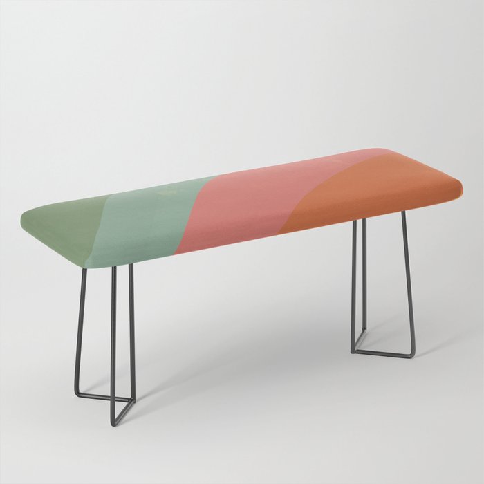 Mid century rainbow Bench Gallery Image 1