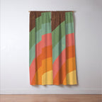 Mid century rainbow Window Curtain Gallery Image 3