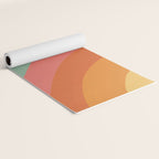 Mid century rainbow Yoga Mat Gallery Image 2