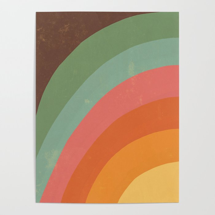 Mid century rainbow Poster Gallery Image 1